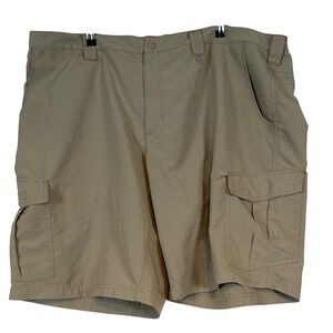 Field & Stream Mens XXXL Cargo Shorts Khaki Tan Ripstop Hiking Fishing 3XL